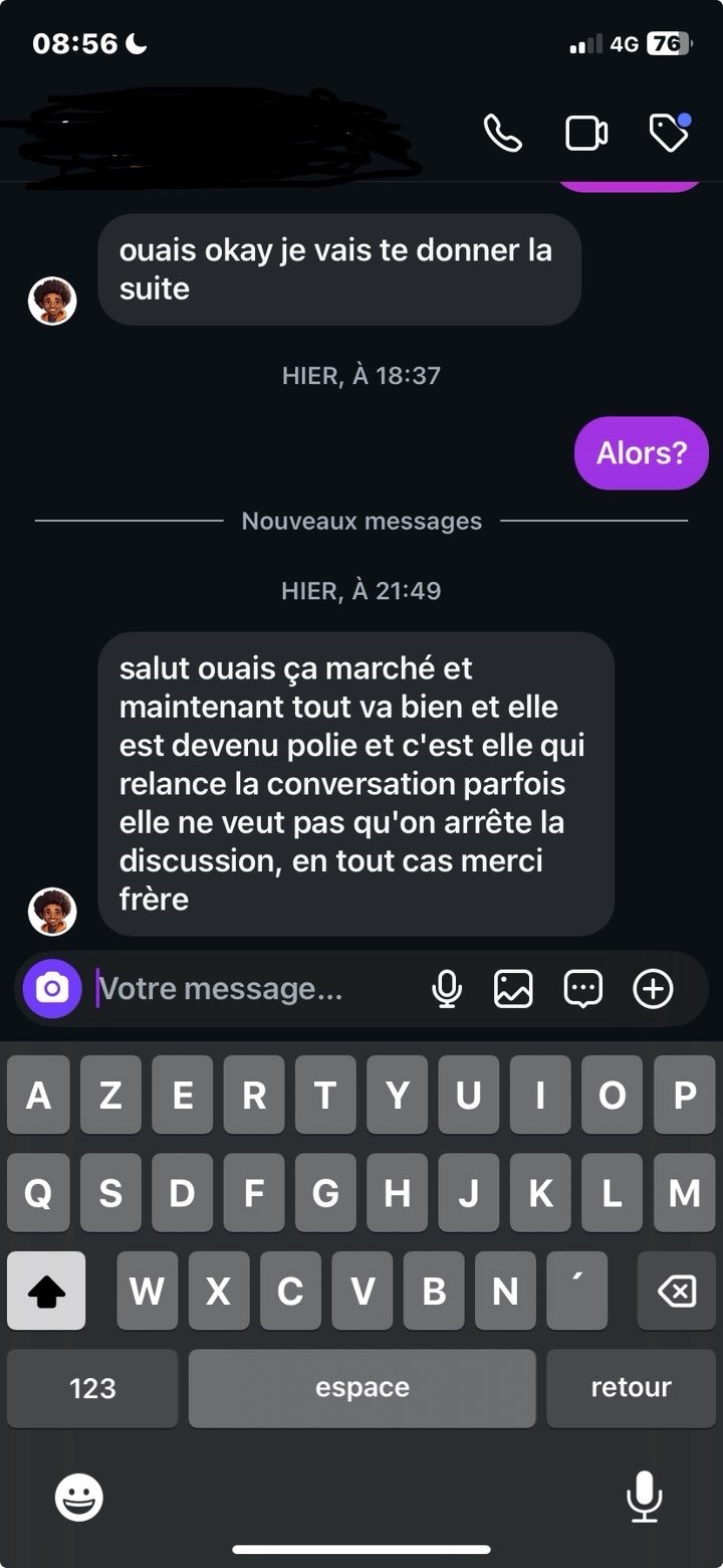 Capture originale d’un résultat reçu par LYS — 6