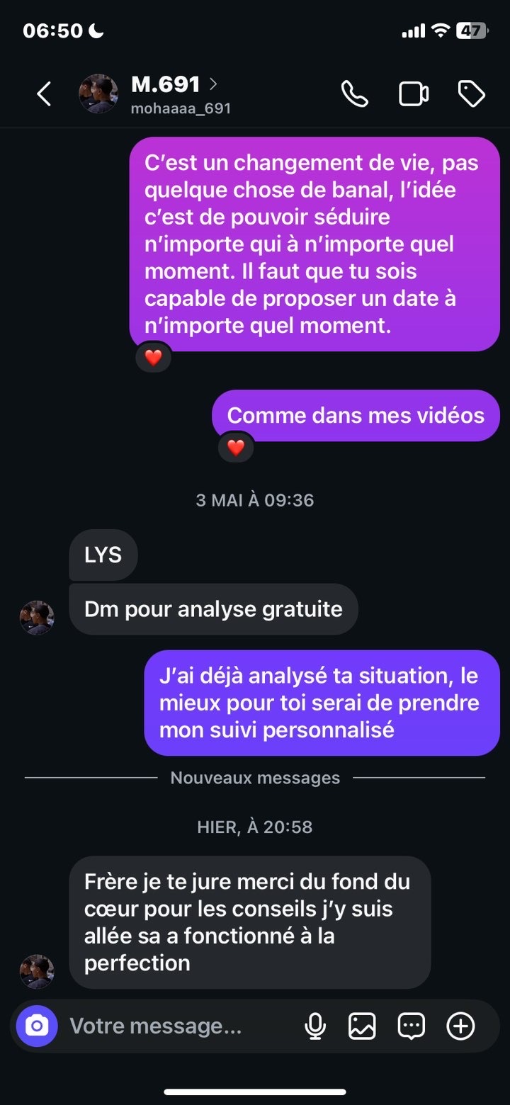 Capture originale d’un résultat reçu par LYS — 4