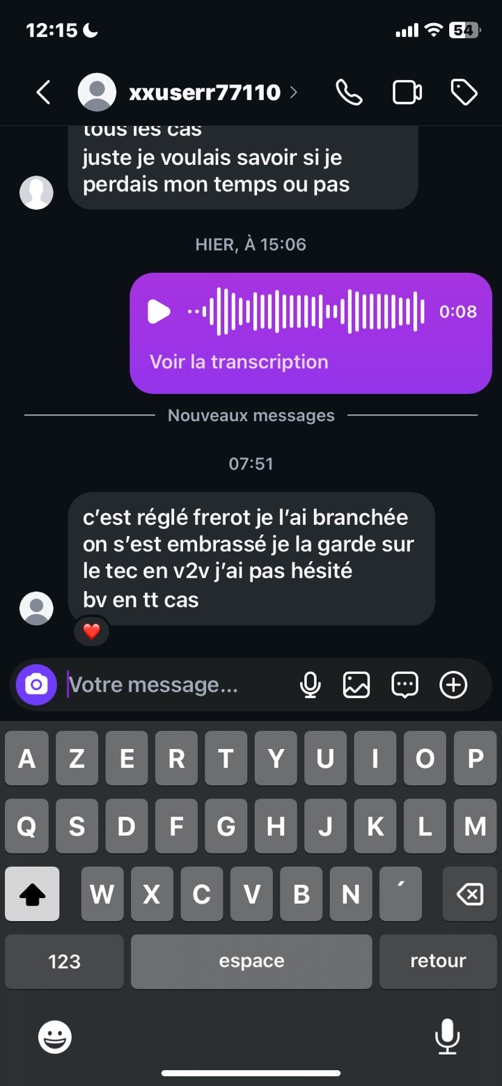 Capture originale d’un résultat reçu par LYS — 3
